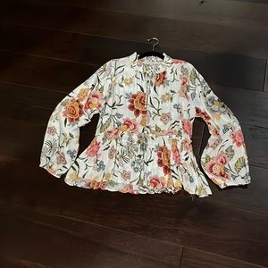 Loft pretty shear blouse